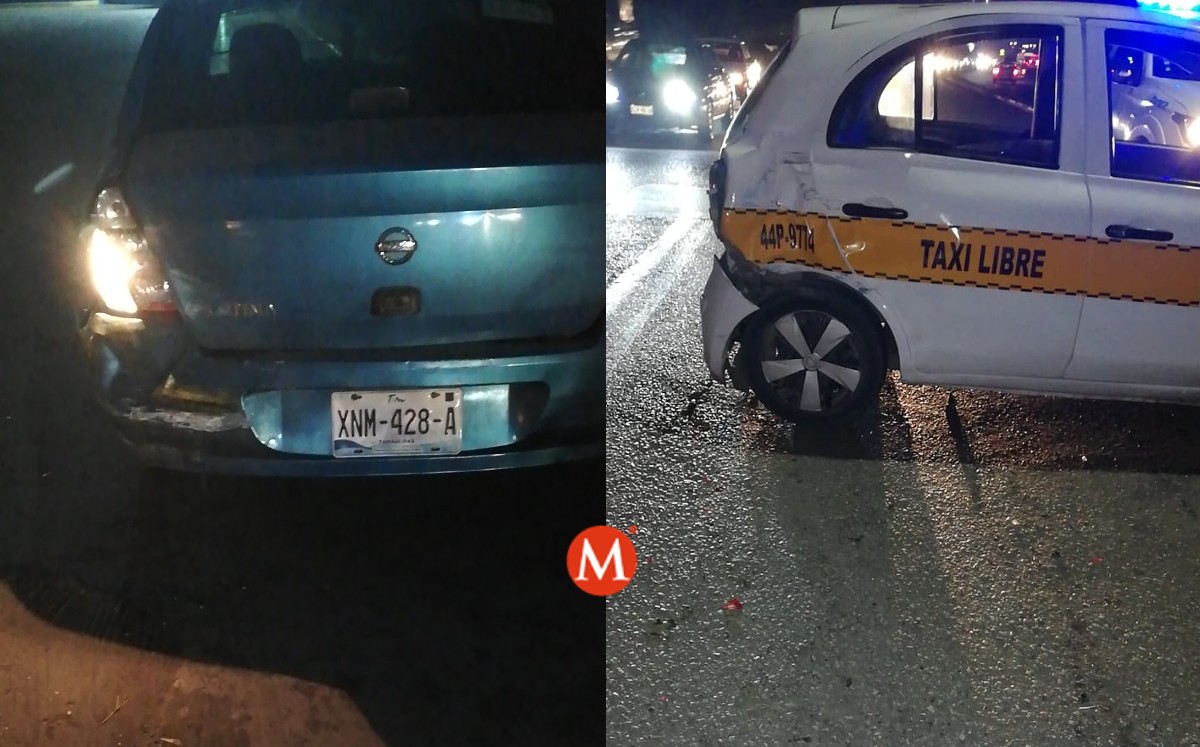 Tres vacas provocan choque entre ocho vehículos en Altamira