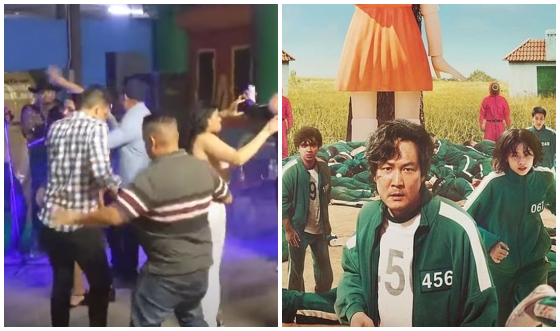 El video muestra a unas personas bailando esta singular cumbia (Especial).
