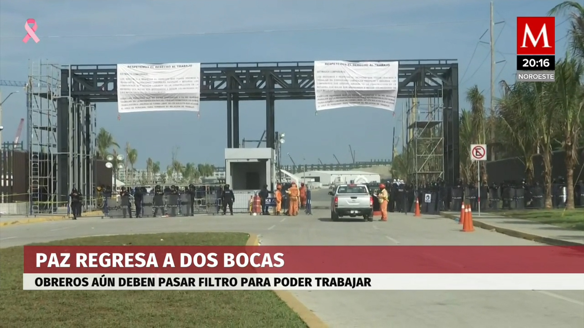 Después de 3 días regresa la paz en la refinería de Dos Bocas