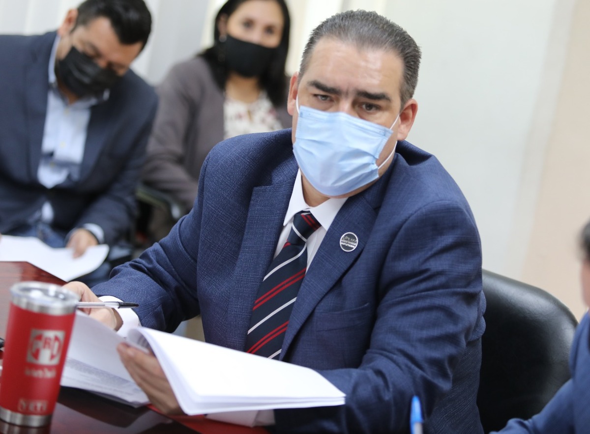 El coordinador del PRI en el Congreso local, Heriberto Treviño Cantú. Foto: Especial