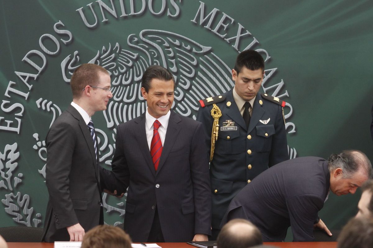 Enrique Peña Nieto y Ricardo Anaya en 2014 | Cuartoscuro