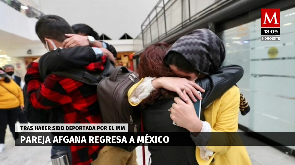 Pareja afgana regresa a México tras haber sido deportada por el INM