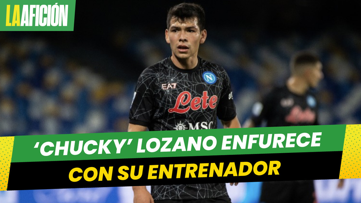 Chucky Lozano se enoja tras salir de cambio en juego de Napoli