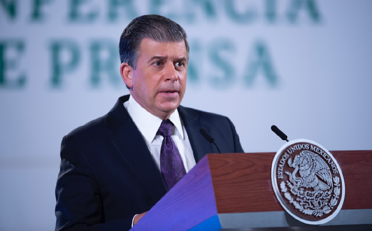 Ricardo Sheffield, titular de la Profeco, durante la conferencia mañanera de hoy. (Cortesía)