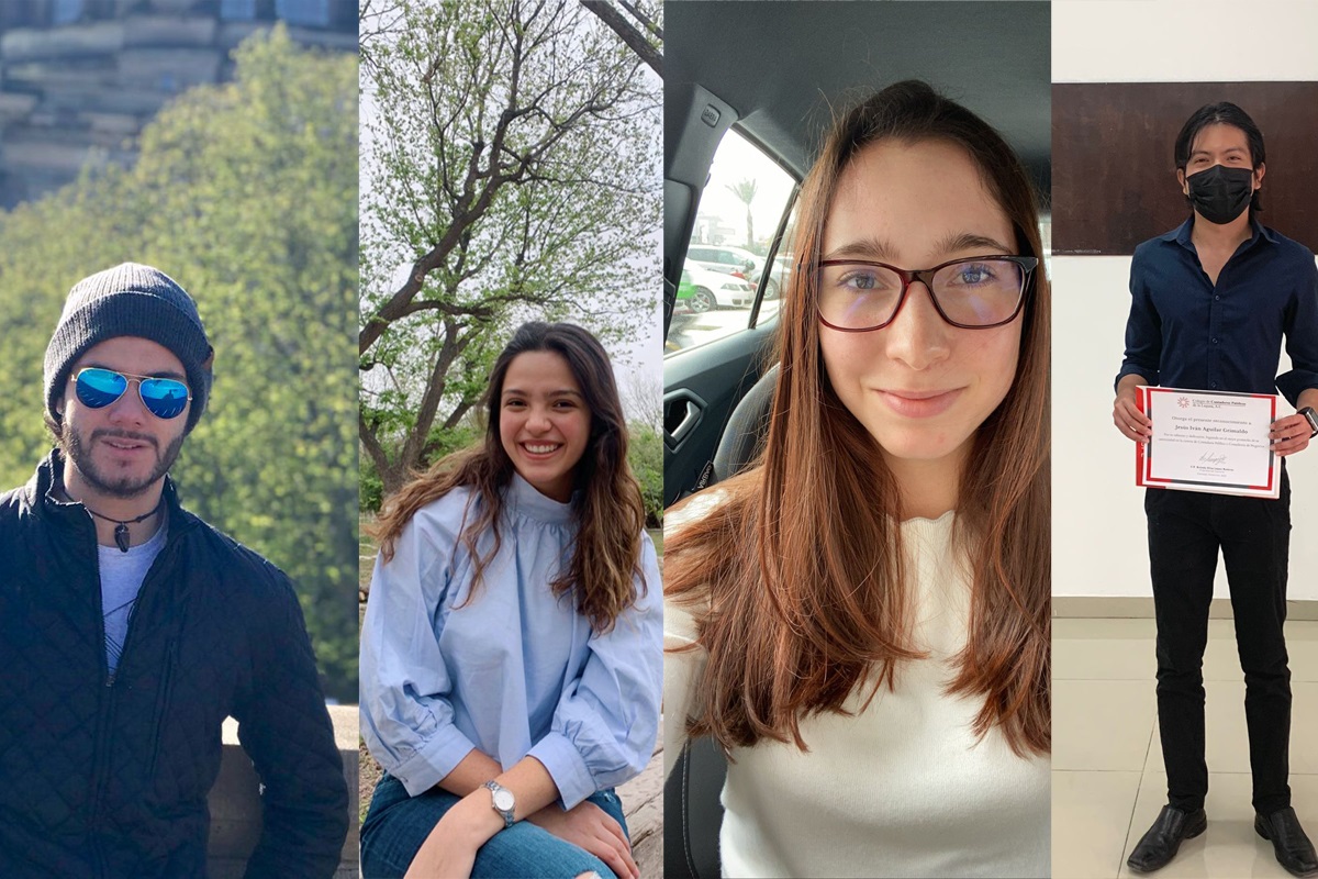 Amir Alum Núñez, Luciana Arriaga Delgado, Victoria Izaguirre Márquez y Jesús Iván Aguilar Grimaldo. (cortesía)