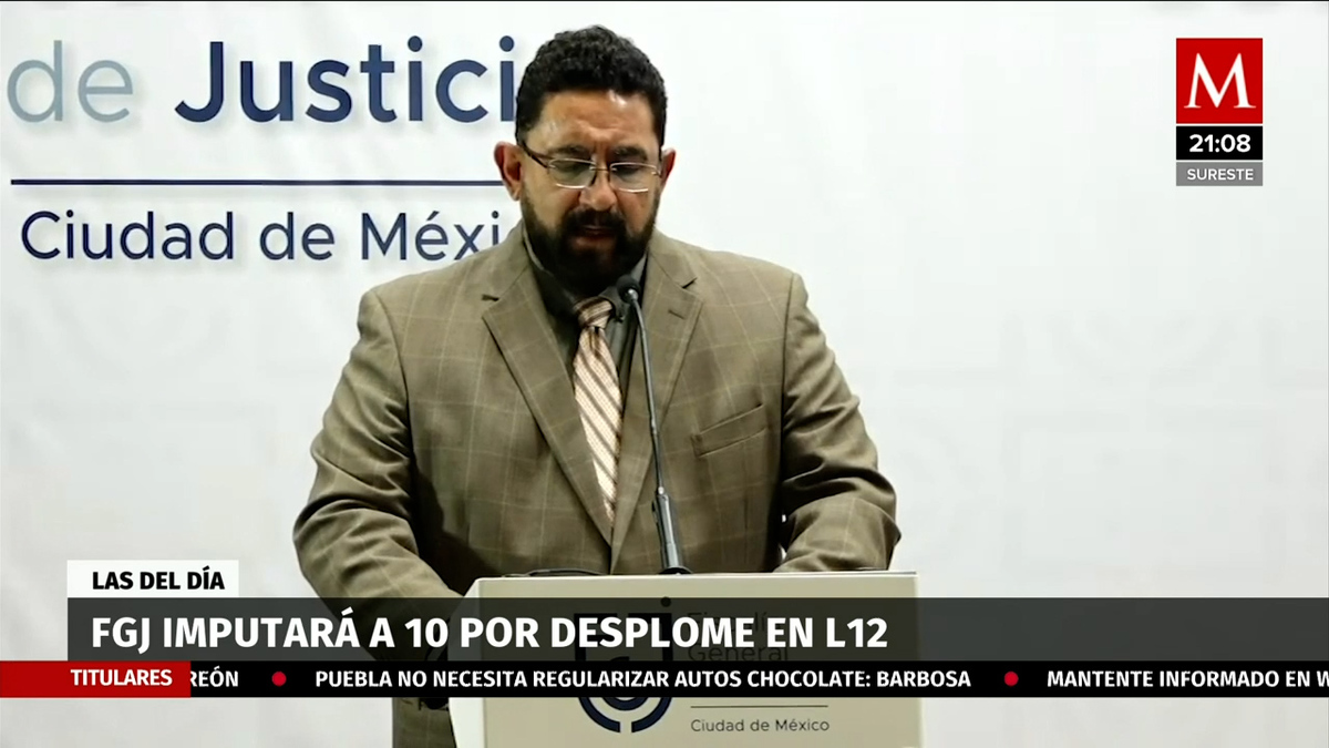 FGJCdMx: Investigación de L12 del Metro no busca fabricar culpables