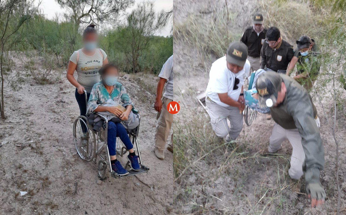 Rescatan a mujeres migrantes cerca del río Bravo en Tamaulipas. (@INAMI_mx)