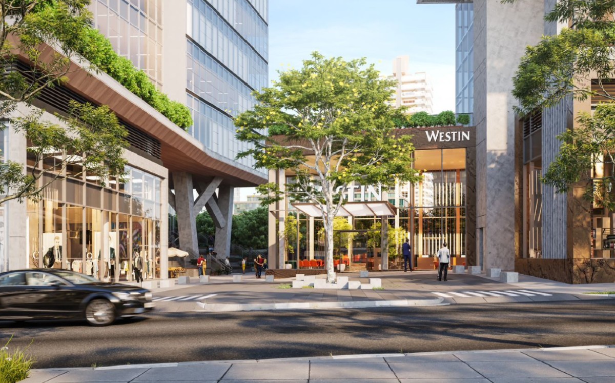 Situado en el distrito Itaim Bibi de São Paulo, el Westin Hotel São Paulo se ubicará en el complejo de uso mixto JK Square | FOTO: Marriott