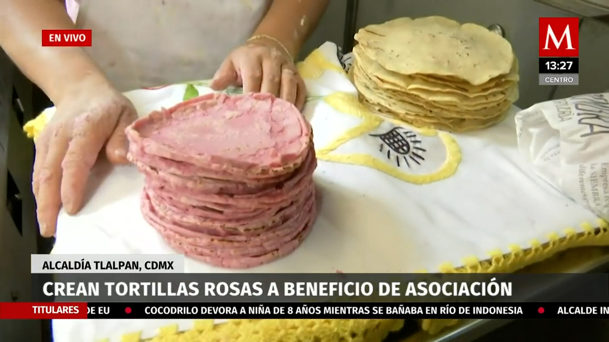 Tortillas rosas a beneficio de asociación en lucha contra el cáncer