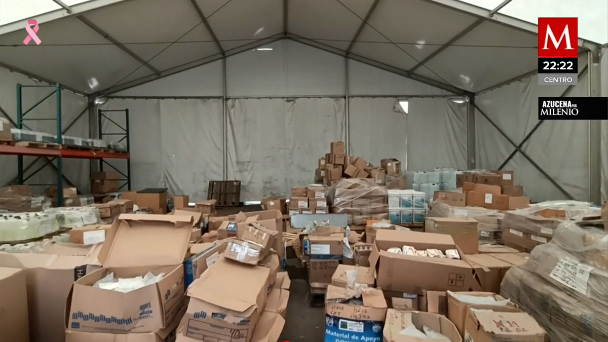 Almacén de la SS en la CDMX cuenta con cajas de medicinas caducas