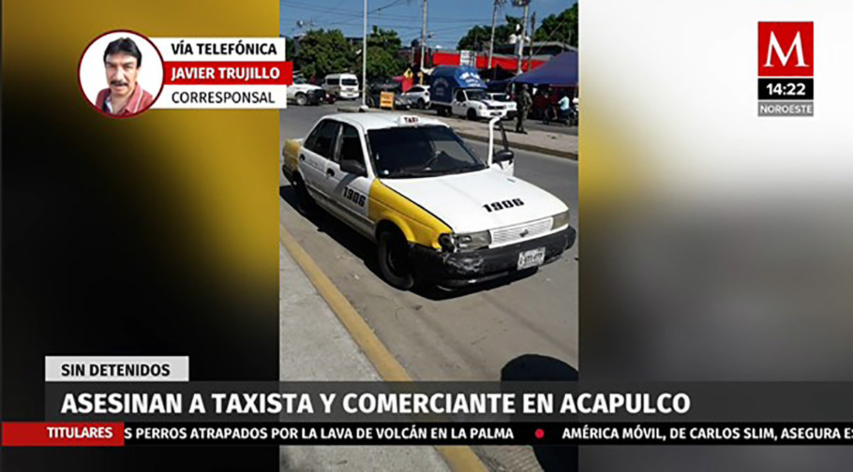 Asesinan a taxista y comerciante en Acapulco