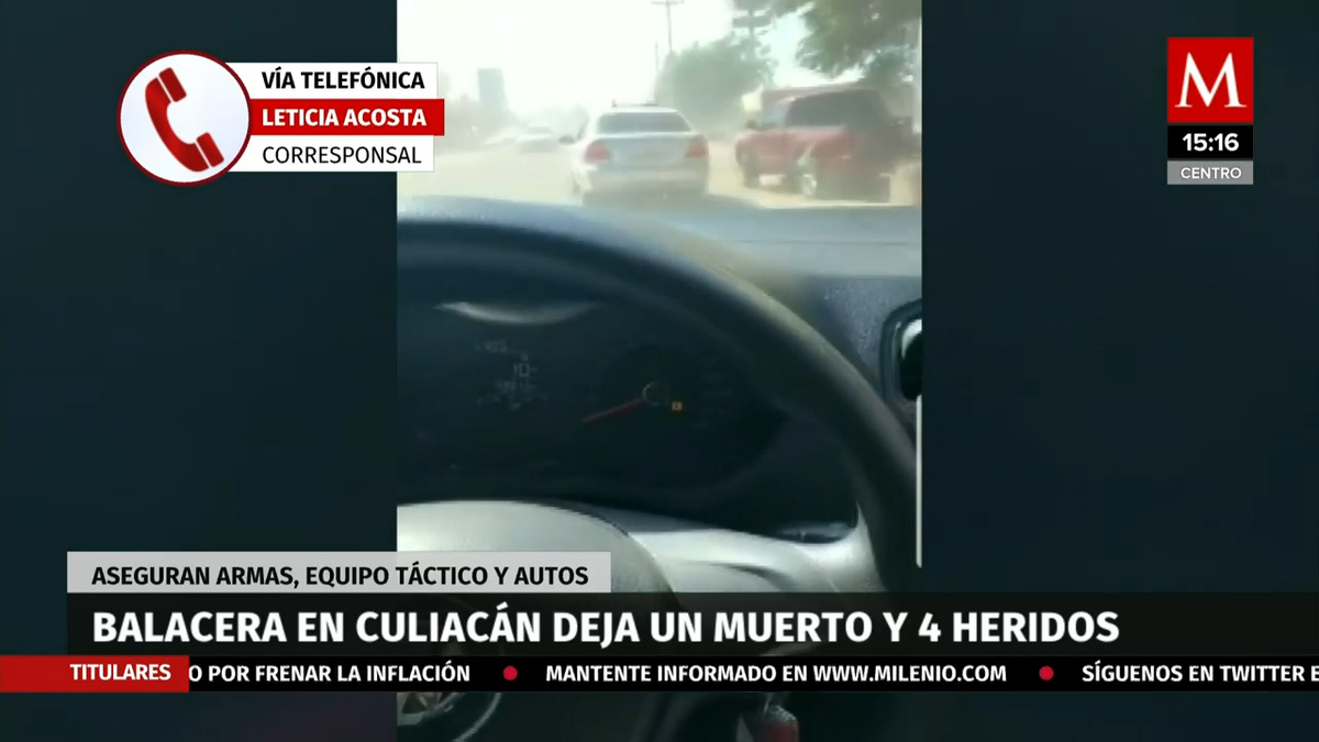 Balacera en Culiacán deja  un muerto y 4 heridos