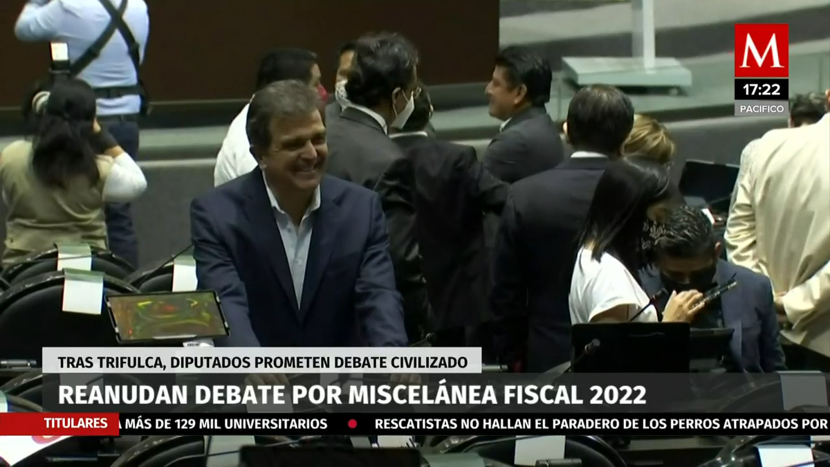 Diputados reanudan sesión para aprobación del dictamen de Miscelánea Fiscal 2022