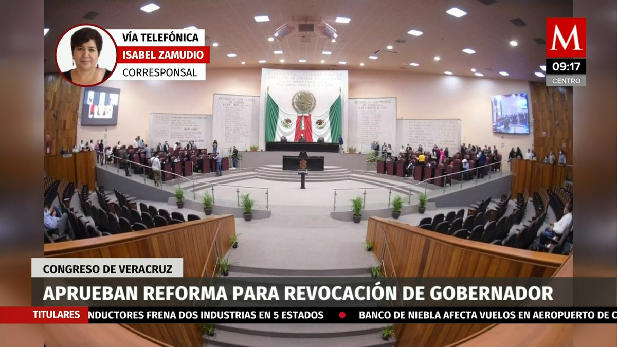 En Veracruz, aprueban reforma para revocación de gobernador