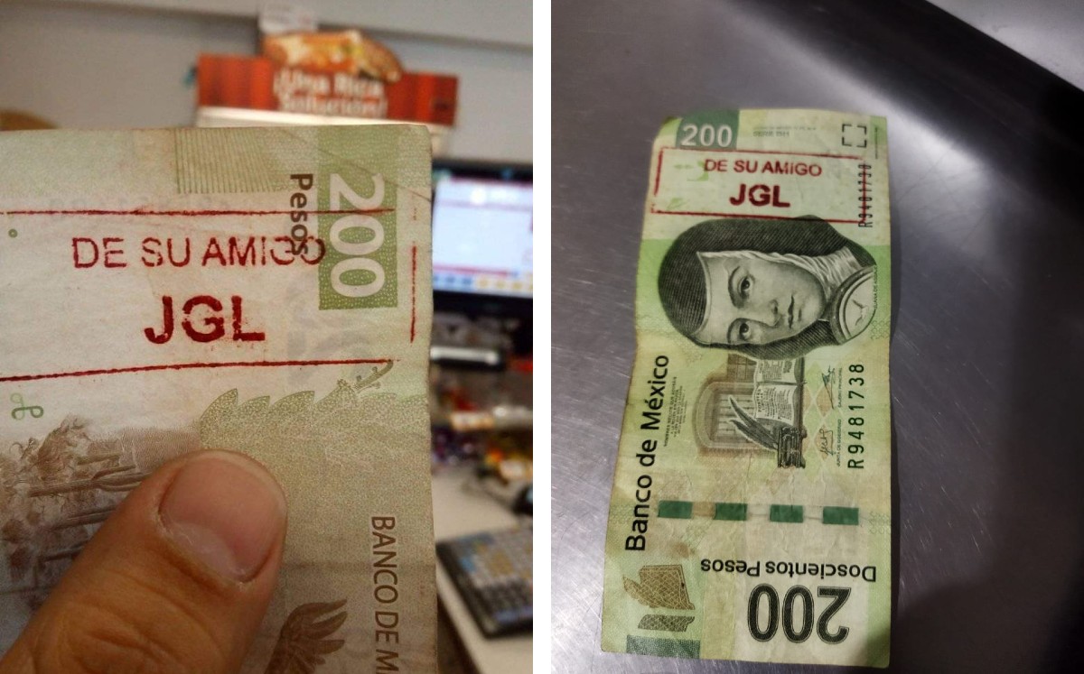Los billetes fueron sellados con las iniciales "JGL". (Especial)