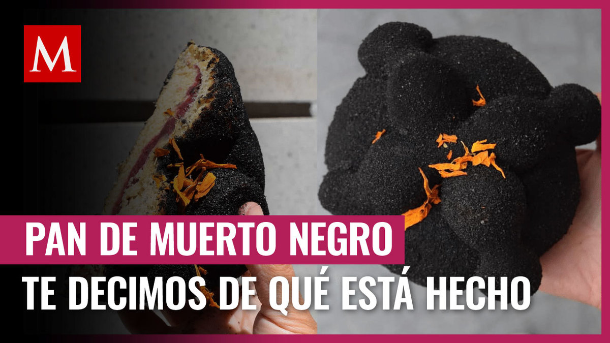 Pan de muerto negro. De qué está hecho