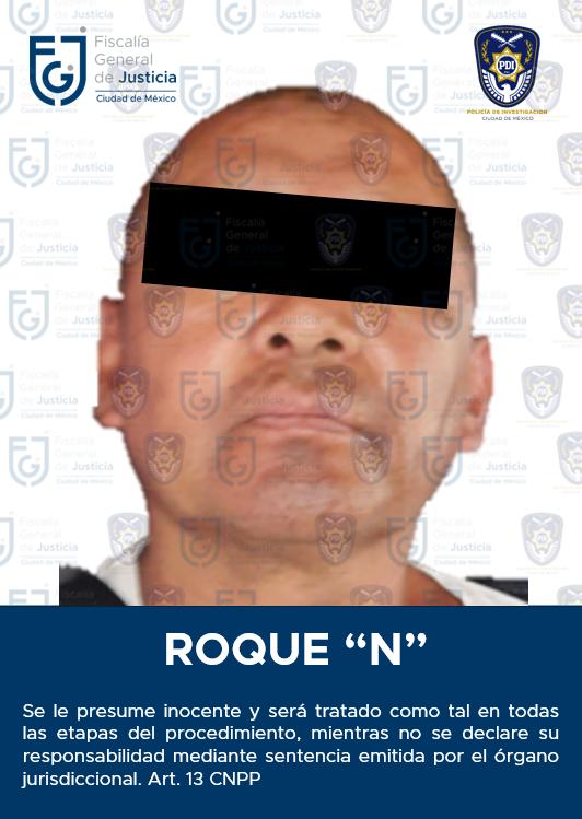 Roque 'N', detenido en CdMx. (Especial)