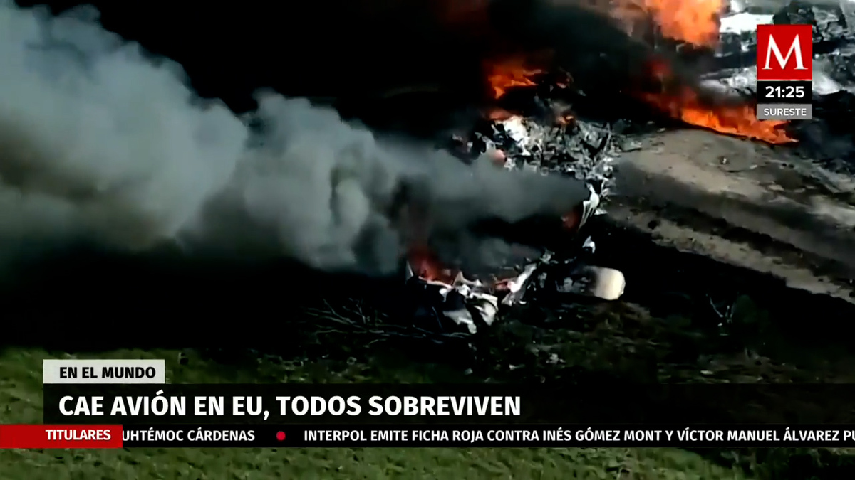 Texas. Avión se estrella con 21 pasajeros a bordo, sólo hay un herido