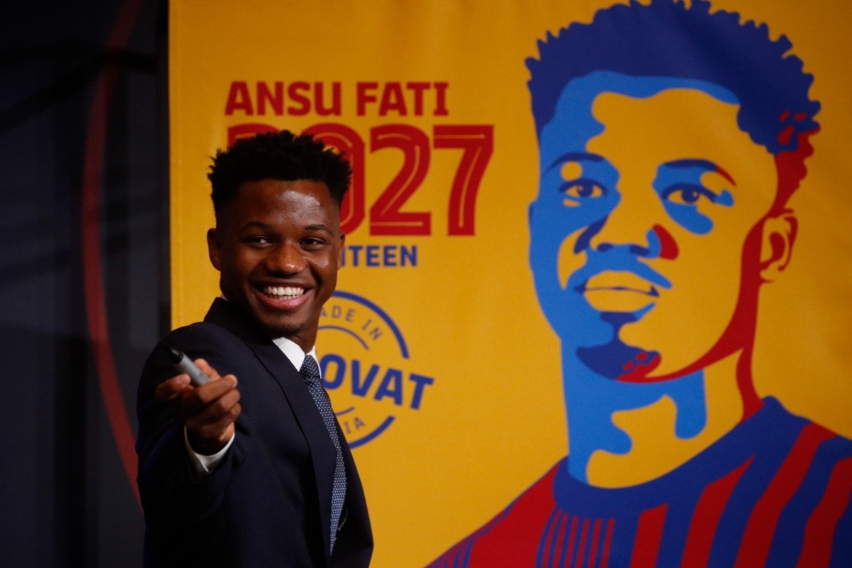 Ansu Fati jugador del Barcelona (Reuters)