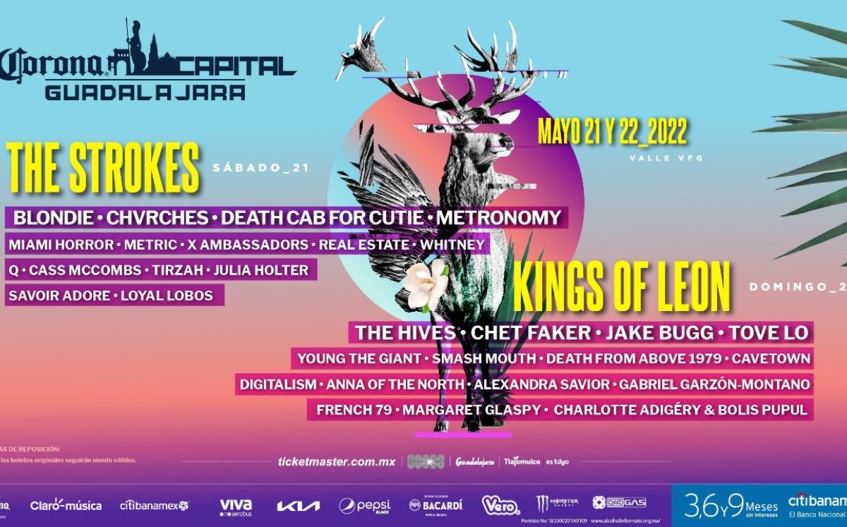Cartel oficial Corona Capital Guadalajara / twitter