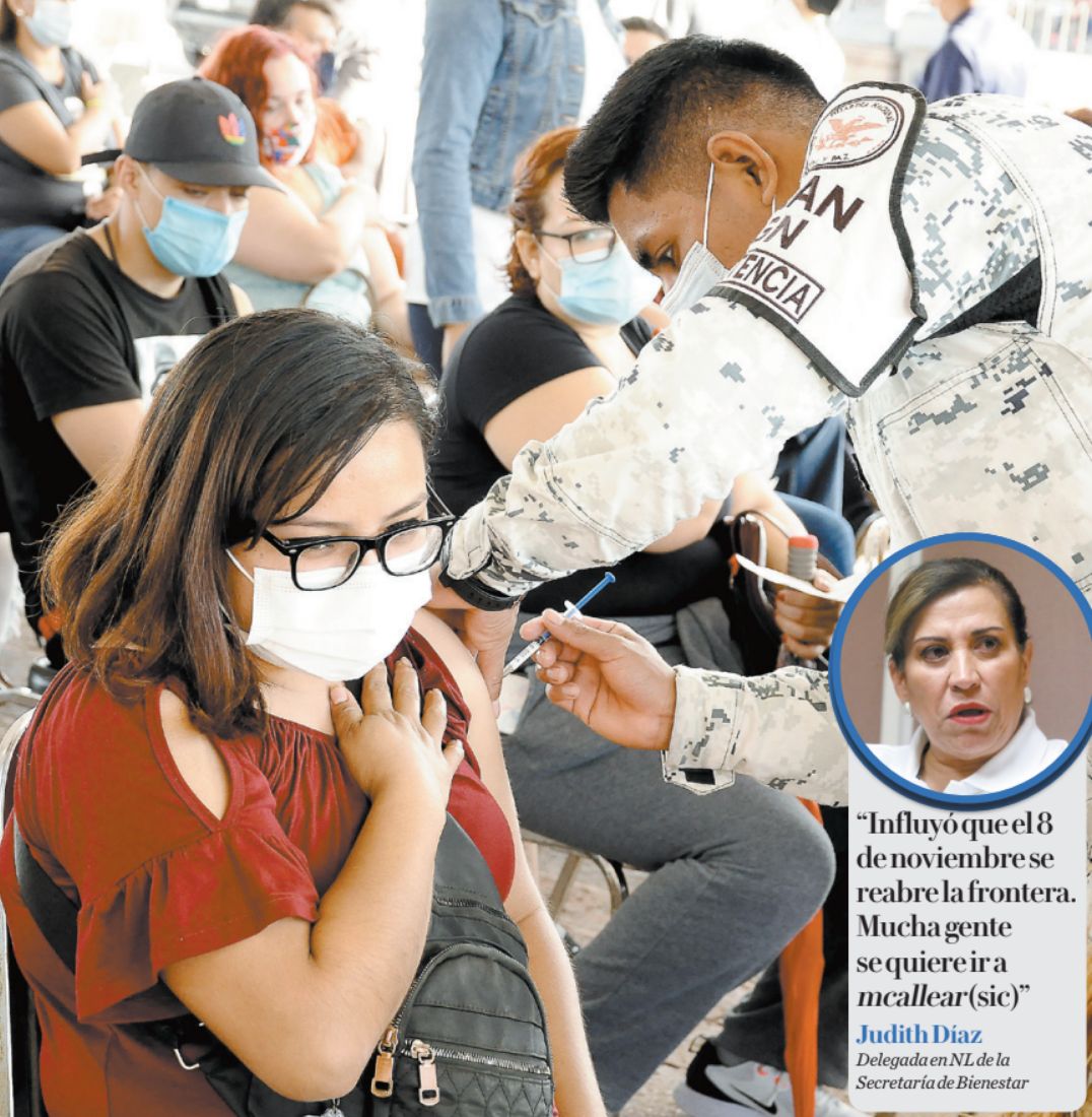 La delegada de la Secretaría de Bienestar reportó que del domingo al martes, 55 mil personas acudieron a la Explanada de los Héroes para aplicarse una