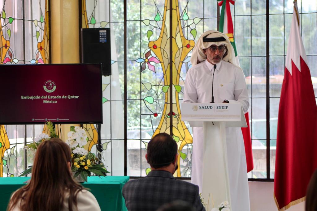 Embajador de Qatar, Mohammed Alkuwari, visita Casa Cuna Coyoacán. | @DIF_NMX
