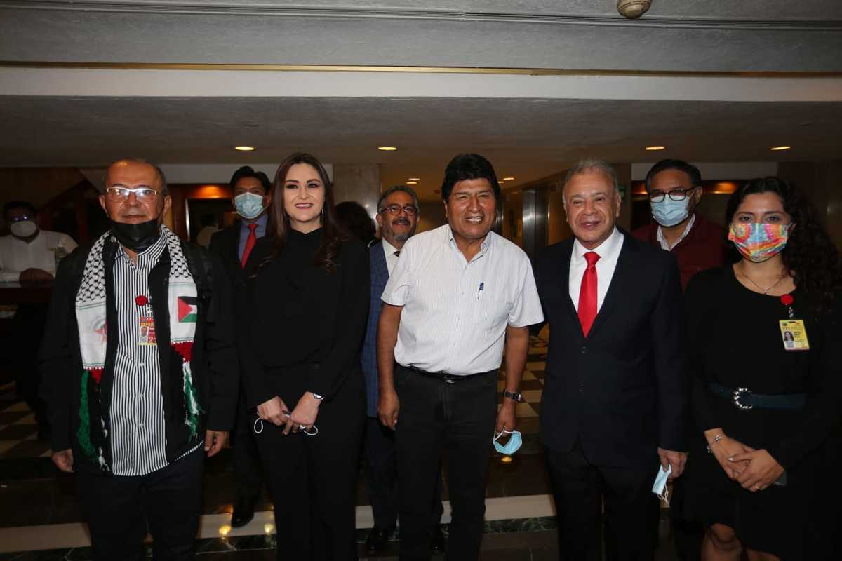 Evo Morales se encuentra en México tras un seminario internacional organizado por el Partido del Trabajo. | Foto: Javier Ríos