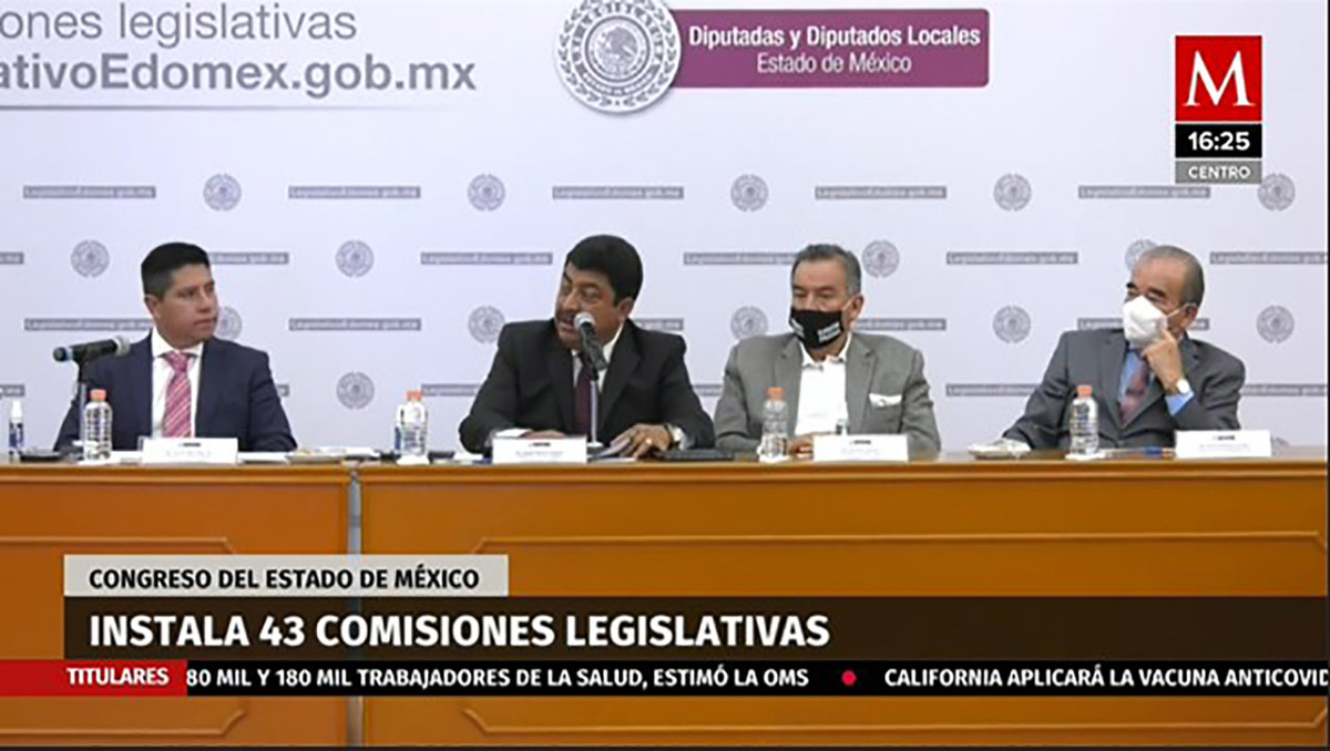 Instalan 43 comisiones legislativas, Congreso del Estado de México