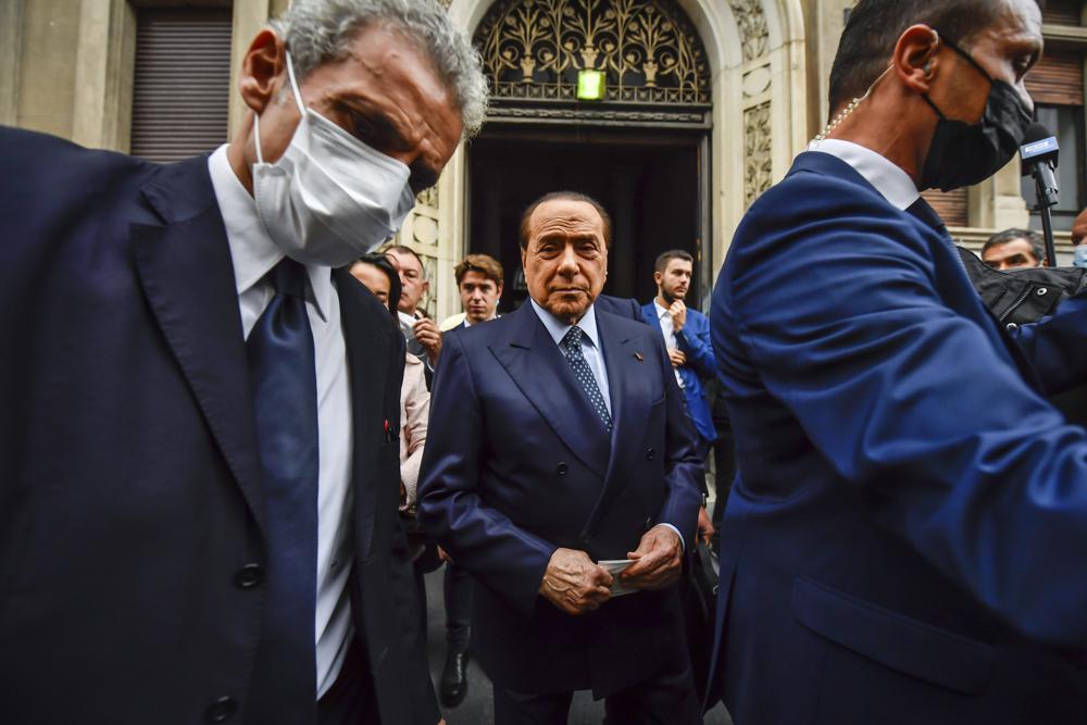 Ex primer ministro italiano Silvio Berlusconi. Foto: AP