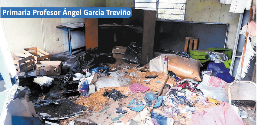Además de la falta de servicios, la escuela fue saqueada al menos tres veces. ÉRIK SOLHEIM ROCHA