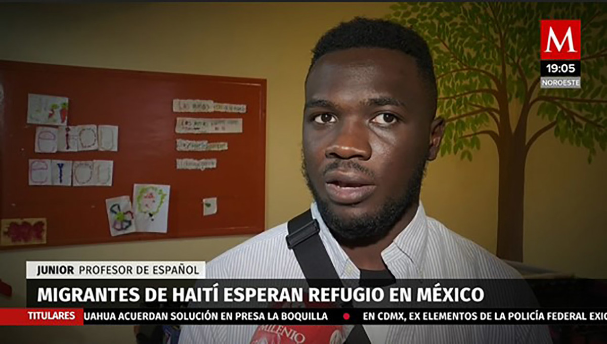 Migrantes de Haití esperan refugio en México
