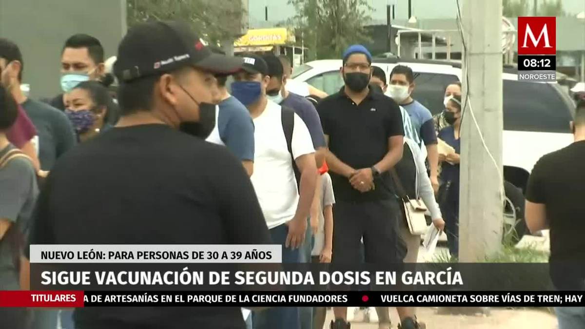 Sigue vacunación de segunda dosis en Nuevo León