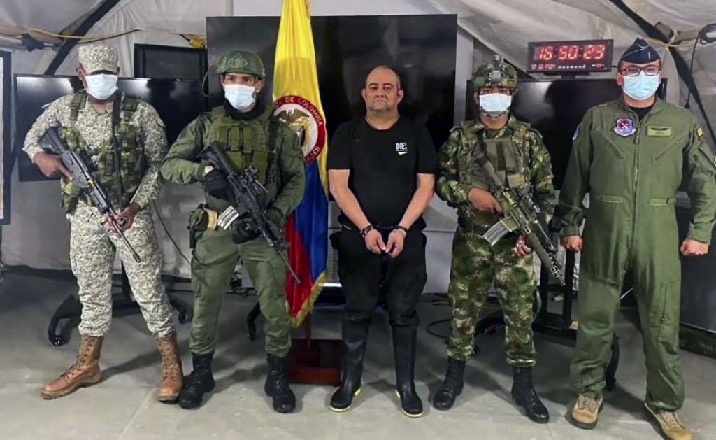 Dairo Antonio Úsuga, 'Otoniel', fue detenido este sábado por las autoridades colombianas. (AFP)