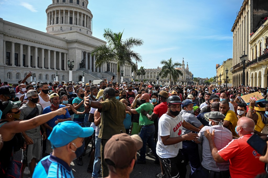 Las protestas en Cuba volverán en noviembre, ya que serán convocadas por opositores. (AFP / Archivo)