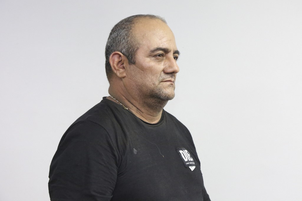Dairo Antonio Úsuga 'Otoniel', el líder del Clan del Golfo fue detenido durante el sábado por las autoridades colombianas. (AFP)