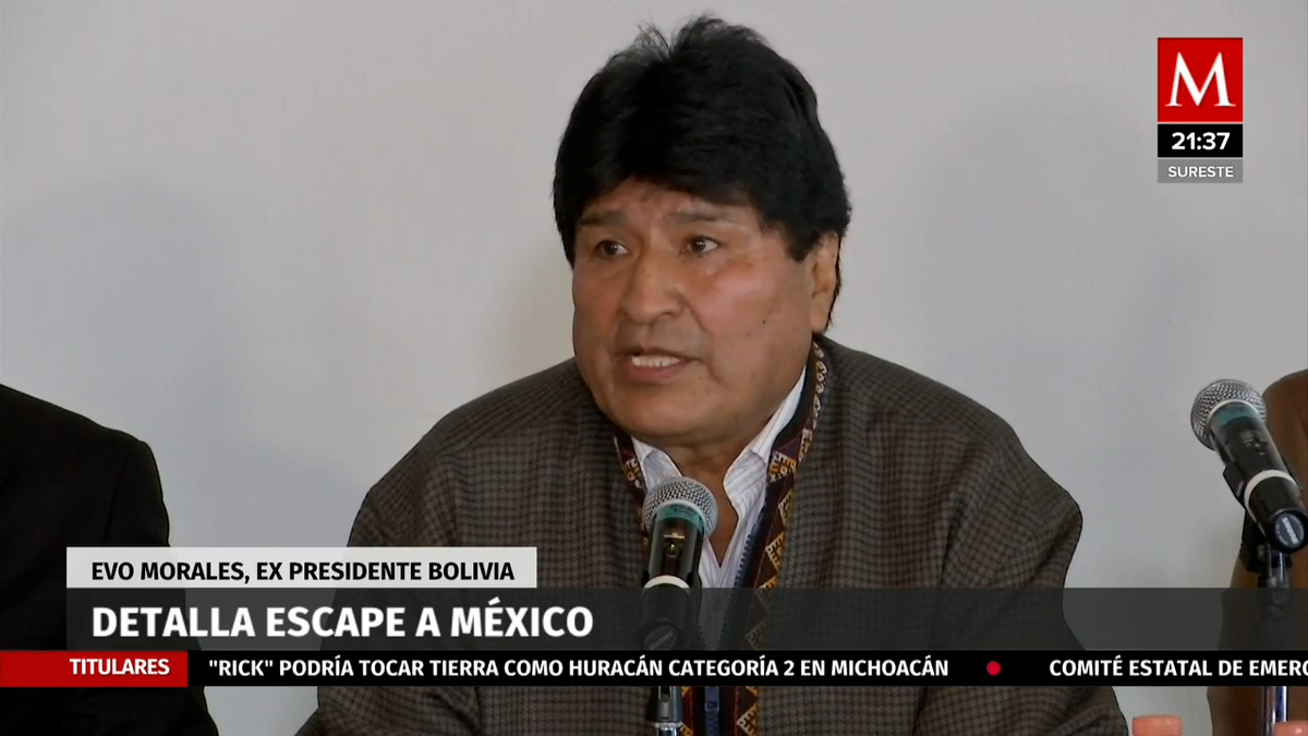 Evo Morales da detalles de su escape de Bolivia a México en 2019