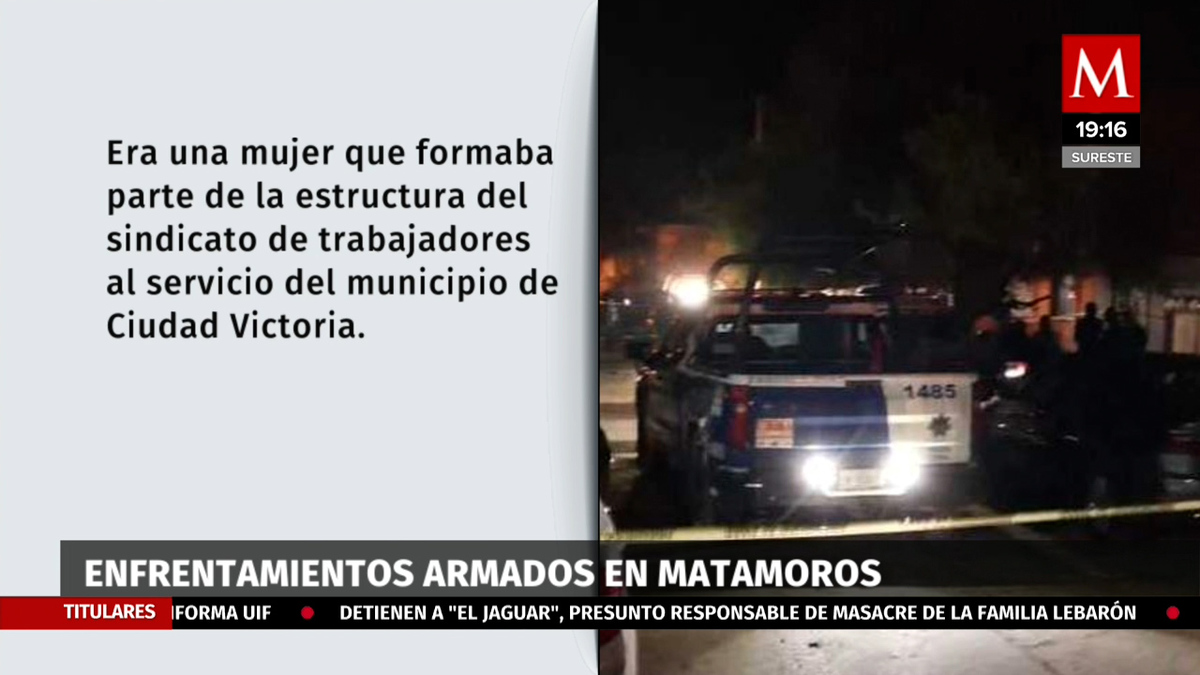 Muere líder sindical por bala perdida en balacera en Matamoros