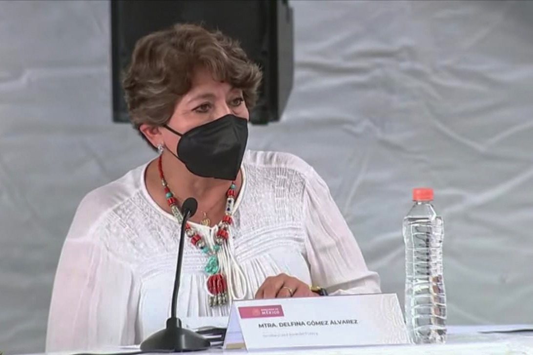 Secretaria de la SEP, Delfina Gómez Álvarez, Foto: Alma Paola Wong