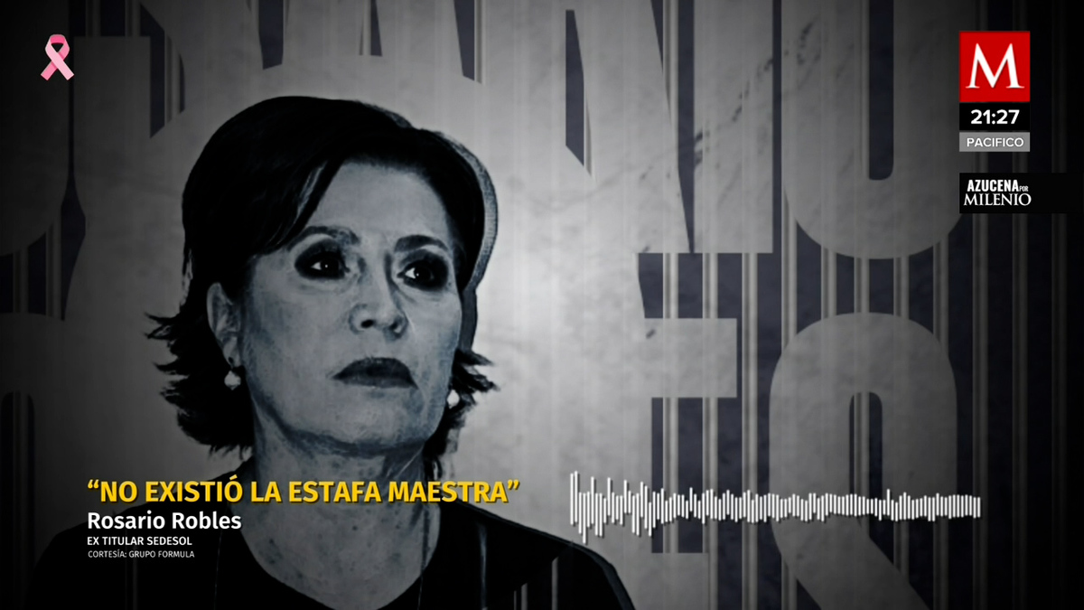 Ex abogado me aconsejó inculpar a Peña Nieto, dice Rosario Robles