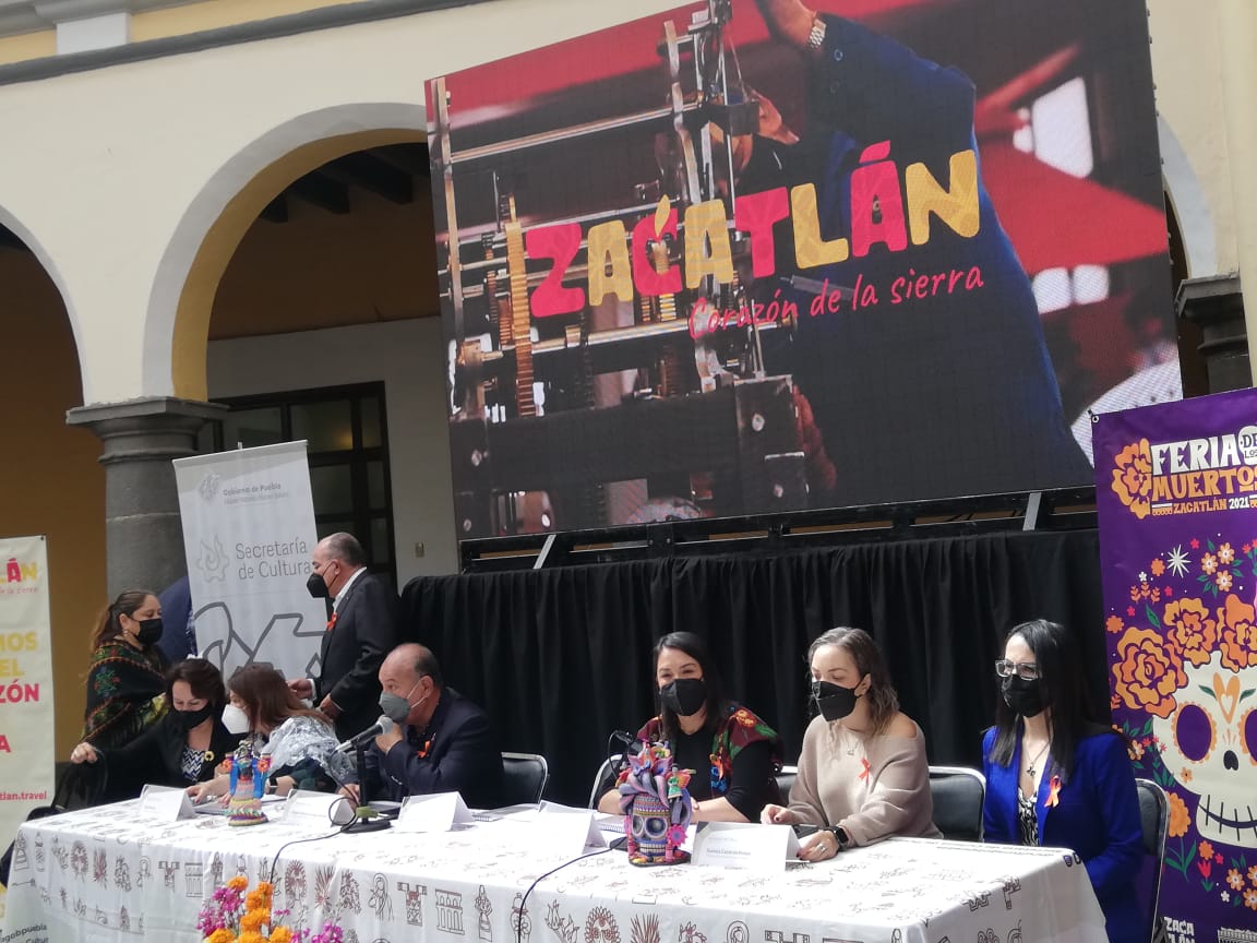 Anuncian festival de muertos Zacatlán 2021. / Fotografía: Abigail García.