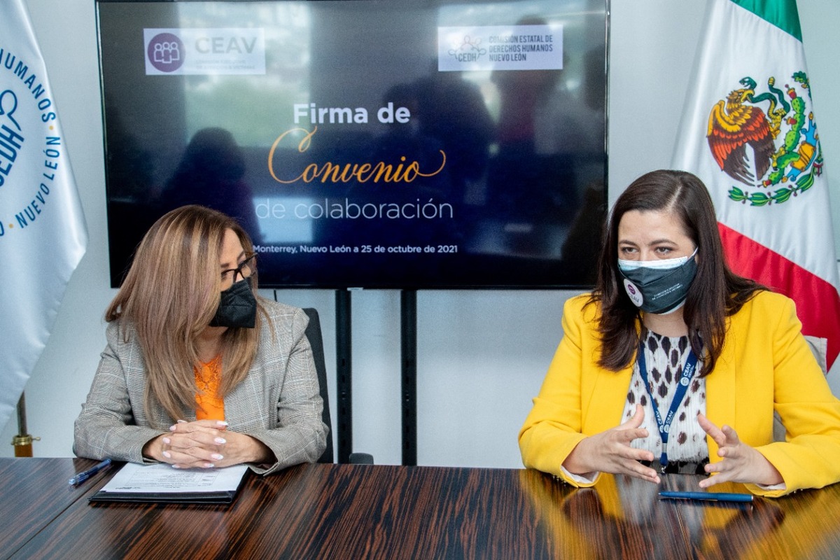 El convenio permitirá que ambas instituciones puedan canalizar a las personas en situación de víctima. Foto: Especial