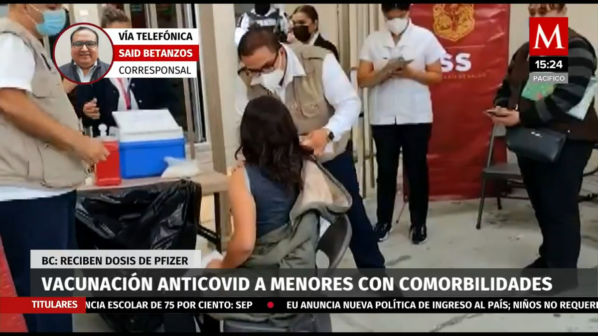 Inicia vacunación anticovid a menores con comorbilidades en BC