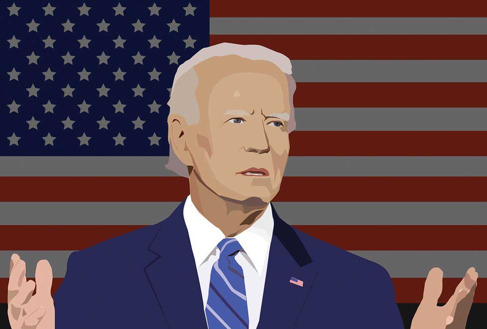 Joe Biden sin duda cree que está librando una guerra de dos frentes por la democracia.