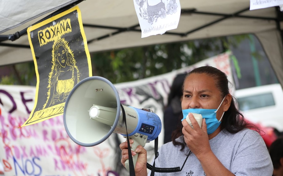 Protestaron frente a la Fiscalía del Edomex, en Toluca. (Tania Contreras)