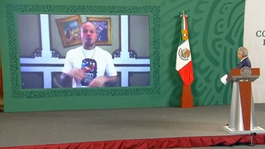 Video de Calle 13 en La Mañanera de AMLO hoy 25 de octubre
