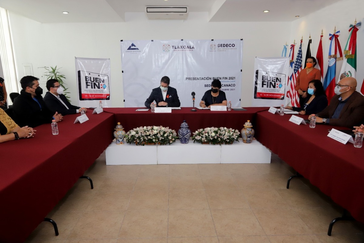 Autoridades de Tlaxcala dan a conocer datos sobre el Buen Fin 2021 / Especial.