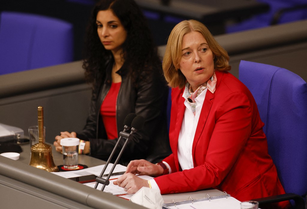 Bärbel Bas, la nueva presidenta del Bundestag. (AFP)