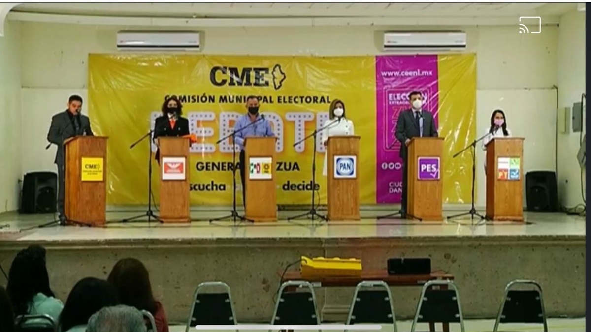Candidatos a alcaldía de Zuazua van por más policías. Foto: Especial