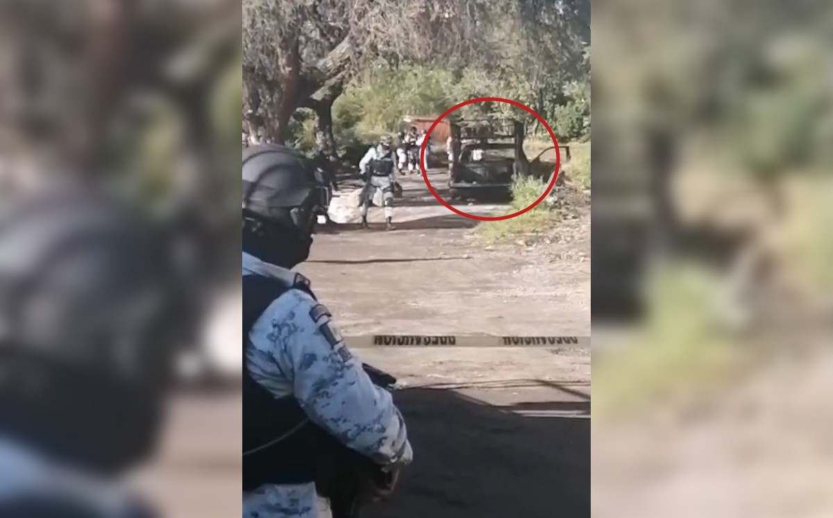Los cuerpos se encontraban en la parte trasera de la camioneta