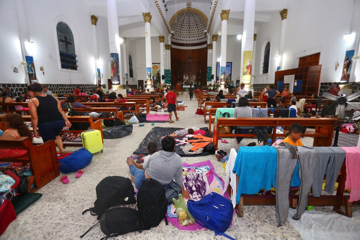 Los migrantes se reagruparon en Huixtla, Chiapas. (Ariel Ojeda)